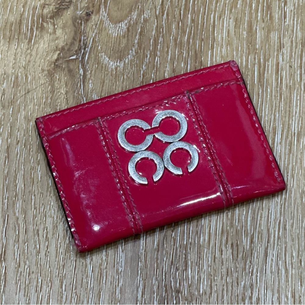 Coach OpArt  Magenta card case